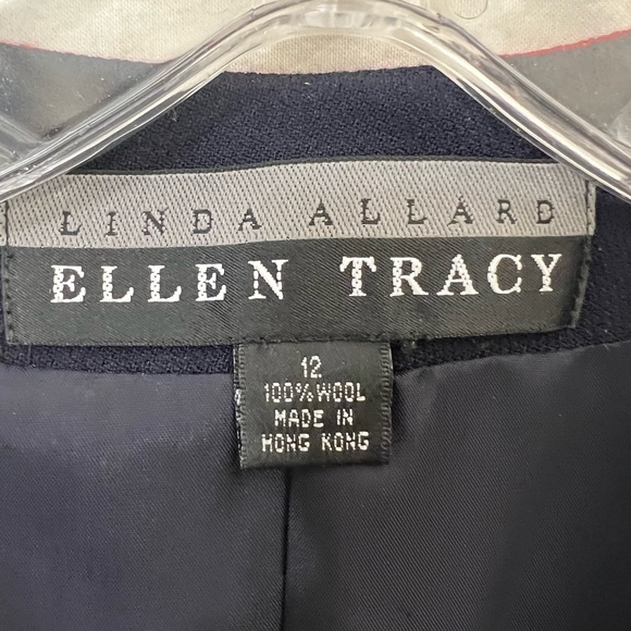 VINTAGE ELLEN TRACY LADYS ZIPPER FRONT VEST 100% WOOL SIZE 12. - Picture 7 of 14